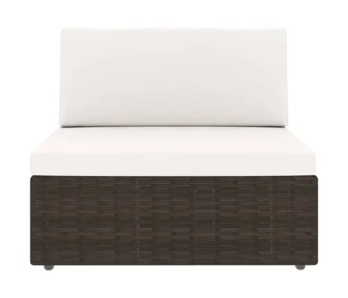 Sodo Poilsio Baldų Komplektas, 7 Dalių, Rudas, Poliratanas