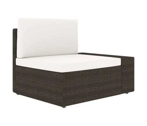 8-Osaline Aiamööbli Komplekt, Polürotang, Pruun