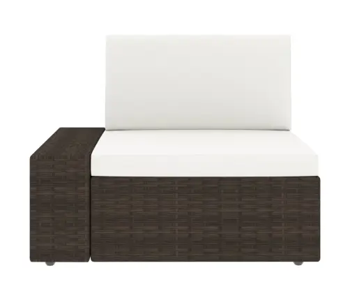 8-Daļīgs Dārza Atpūtas Mēbeļu Komplekts, Pe Rotangpalma, Brūns Vidaxl