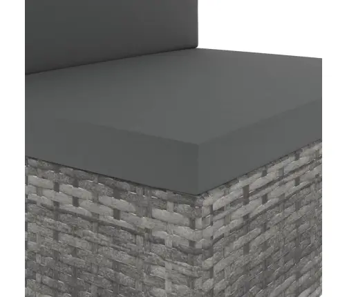 7-Osaline Aiamööblikomplekt, Polürotang, Hall