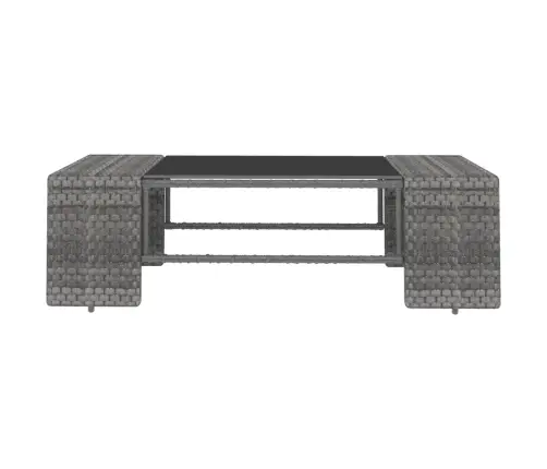 Sodo Poilsio Baldų Komplektas, 8 Dalių, Pilkas, Poliratanas