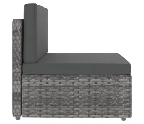 Sodo Poilsio Baldų Komplektas, 8 Dalių, Pilkas, Poliratanas