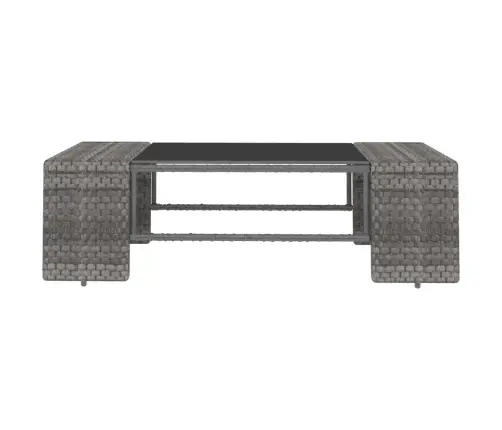 10-Osaline Aiamööblikomplekt, Polürotang, Hall