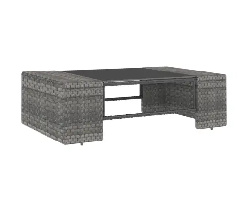 7-Daļīgs Dārza Atpūtas Mēbeļu Komplekts, Pelēks Pe Vidaxl