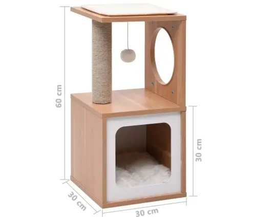 Kassimaja Sisalköitega Kraapimismatiga 60 Cm