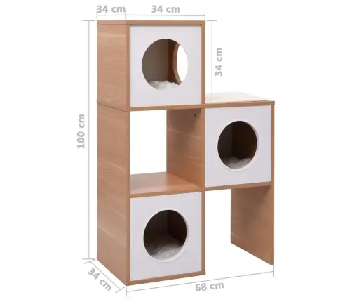 Namelis Katėms Su Kilimėliu Iš Sizalio, 100Cm