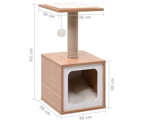 Kassimaja Sisalköitega Kraapimismatiga 62 Cm