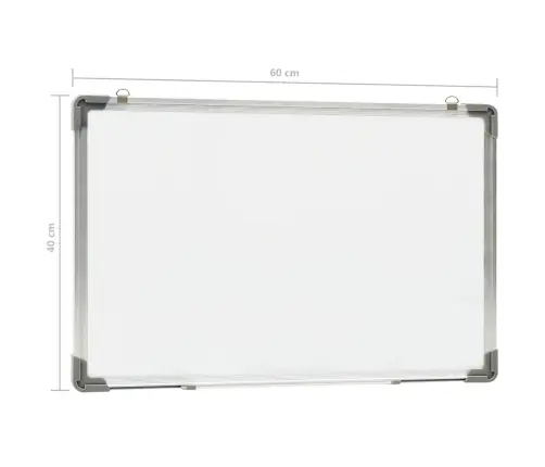 Magnētiska Sausās Dzēšanas Tāfele, Balta, 60X40 Cm, Tērauds Vidaxl