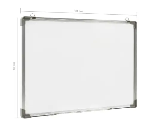 Magnētiska Sausās Dzēšanas Tāfele, Balta, 90X60 Cm, Tērauds Vidaxl