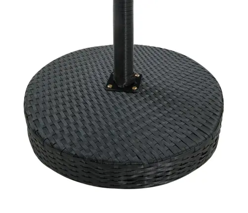 Sodo Staliukas, Juodos Spalvos, 60,5X106cm Poliratanas Sodo Staliukas, Juodos Spalvos, 60,5X106cm Poliratanas