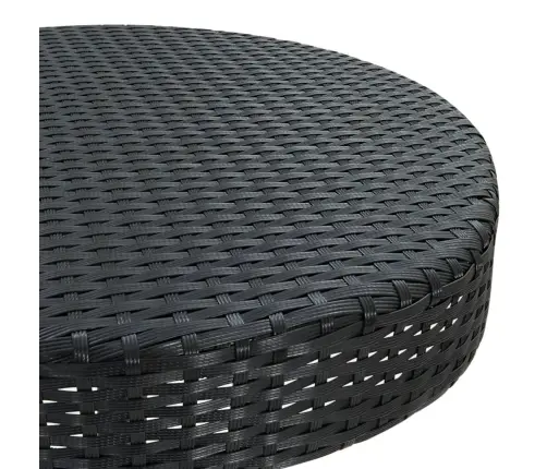 Sodo Staliukas, Juodos Spalvos, 60,5X106cm Poliratanas Sodo Staliukas, Juodos Spalvos, 60,5X106cm Poliratanas