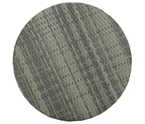 Dārza Galds, 60,5X106 Cm, Pelēka Pe Rotangpalma Vidaxl