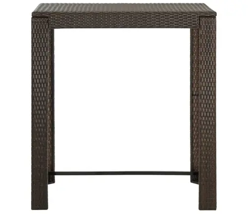 Sodo Baro Staliukas, Rudas, 100X60,5X110,5cm Poliratanas Sodo Baro Staliukas, Rudas, 100X60,5X110,5cm Poliratanas