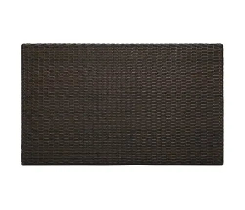 Sodo Baro Staliukas, Rudas, 100X60,5X110,5cm Poliratanas Sodo Baro Staliukas, Rudas, 100X60,5X110,5cm Poliratanas