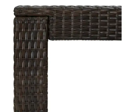 Sodo Baro Staliukas, Rudas, 100X60,5X110,5cm Poliratanas Sodo Baro Staliukas, Rudas, 100X60,5X110,5cm Poliratanas