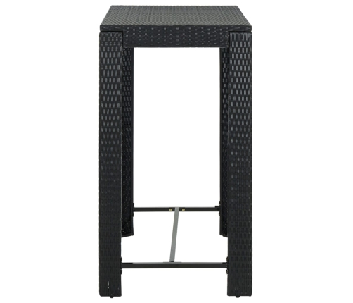 Sodo Baro Staliukas, Juodas, 100X60,5X110,5cm Poliratanas