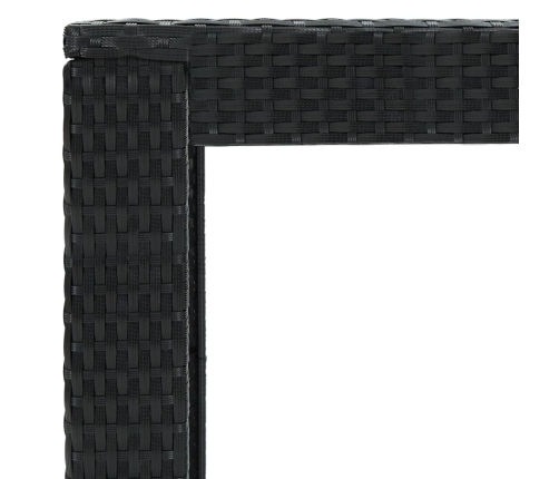Sodo Baro Staliukas, Juodas, 100X60,5X110,5cm Poliratanas