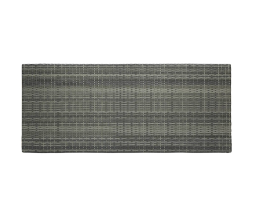 Dārza Bāra Galds, Pelēks, 140,5X60,5X110,5 Cm, Pe Rotangpalma Vidaxl