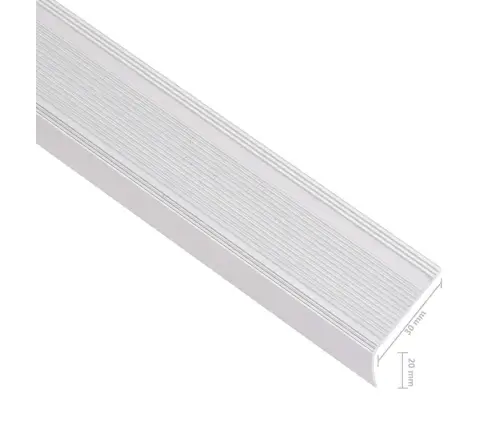 Profiliai Laiptams, 5Vnt., Sidabro, 90 cm Aliuminis, L Formos