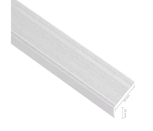 Profiliai Laiptams, 15Vnt., Sidabro, 90 cm Aliuminis, L Formos