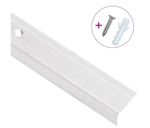 Kāpņu Profili, 15 Gb., L Forma, 90 Cm, Sudraba Krāsas Alumīnijs Vidaxl