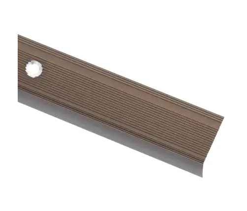 Kāpņu Profili, 5 Gab., L Forma, 90 Cm, Brūns Alumīnijs Vidaxl