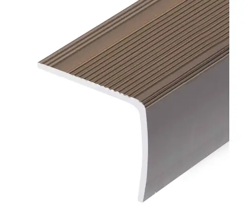 Kāpņu Profili, 15 Gab., L Forma, 90 Cm, Brūns Alumīnijs Vidaxl