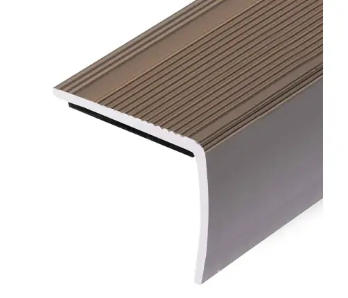 Kāpņu Profili, 15 Gab., L Forma, 90 Cm, Brūns Alumīnijs Vidaxl