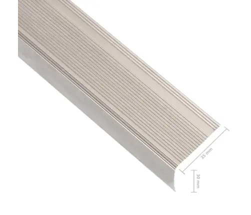 Kāpņu Profili, 5 Gab., L Forma, 90 Cm, Alumīnijs Vidaxl