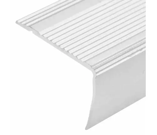 Profiliai Laiptams, 15Vnt., Sidabro, 100cm Aliuminis, L Formos