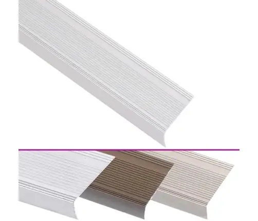 Profiliai Laiptams, 15Vnt., Sidabro, 100cm Aliuminis, L Formos