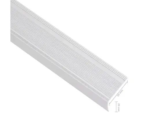 Profiliai Laiptams, 15Vnt., Sidabro, 100cm Aliuminis, L Formos