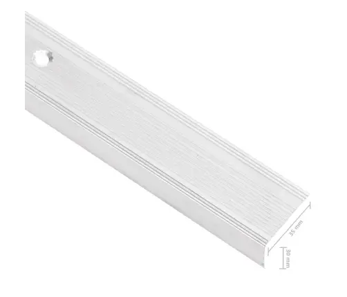 Profiliai Laiptams, 5Vnt., Sidabro, 100 cm Aliuminis, L Formos