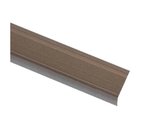 Kāpņu Profili, 15 Gab., L Forma, 100 Cm, Brūns Alumīnijs Vidaxl