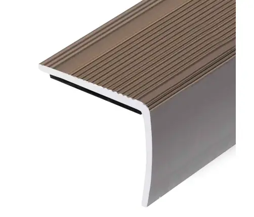 Kāpņu Profili, 15 Gab., L Forma, 100 Cm, Brūns Alumīnijs Vidaxl