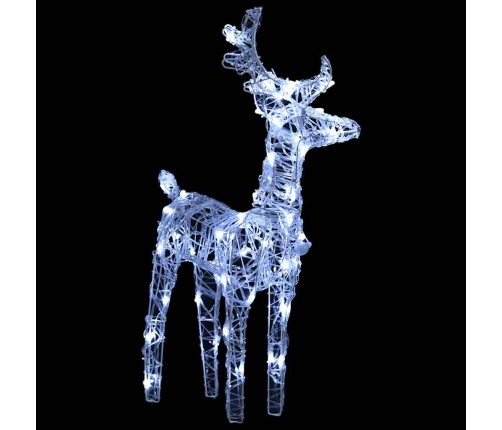Ziemassvētku Dekorācija, Ziemeļbrieži, Kamanas, 160 Led, 130 Cm Vidaxl