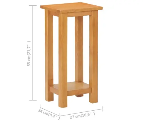 Galdiņš, 27X24X55 Cm, Ozola Masīvkoks Vidaxl