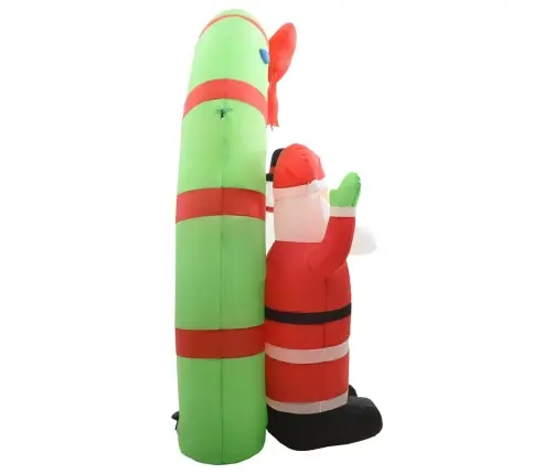 Piepūšama Ziemassvētku Dekorācija, Salavecis Un Sniegavīrs Vidaxl