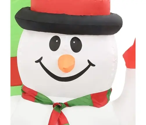 Piepūšama Ziemassvētku Dekorācija, Salavecis Un Sniegavīrs Vidaxl