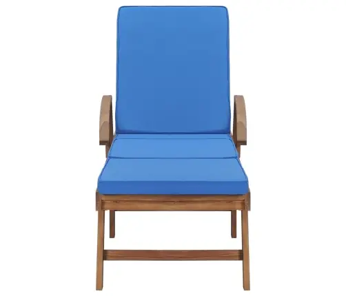 Lamamistoolid Istmepatjadega 2 Tk, Tiikpuu, Sinine