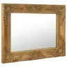 Baroka Stila Sienas Spogulis, 50X40 Cm, Zelta Krāsā Vidaxl