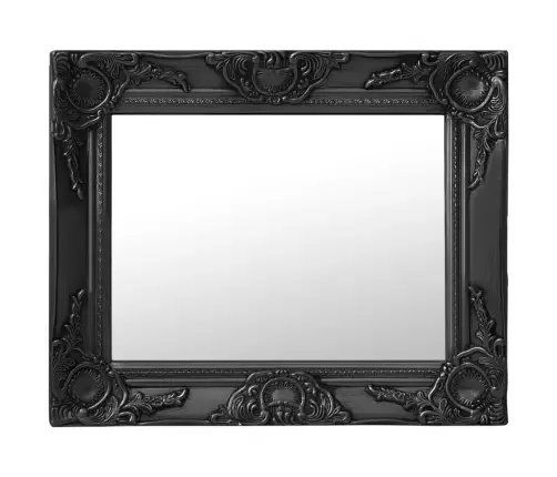Barokkstiilis Seinapeegel 50 X 40 cm Must