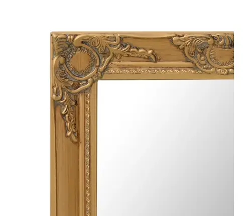 Baroka Stila Sienas Spogulis, 50X60 Cm, Zelta Krāsā Vidaxl