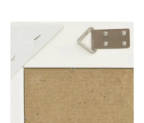 Baroka Stila Sienas Spogulis, 60X60 Cm, Balts Vidaxl