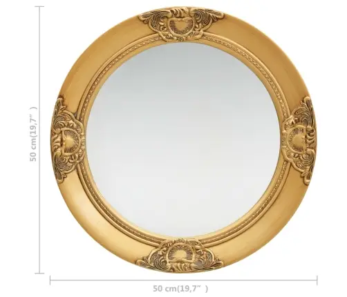 Barokkstiilis Seinapeegel 50 cm Kuldne