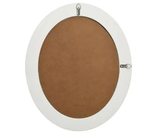 Sieninis Veidrodis, Baltos Spalvos, 50X60cm Barokinio Stiliaus