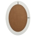 Baroka Stila Sienas Spogulis, 50X70 Cm, Balts Vidaxl