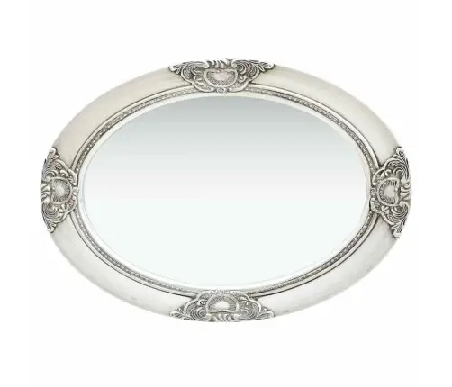 Sieninis Veidrodis, Sidabrinis, 50X70cm Barokinio Stiliaus