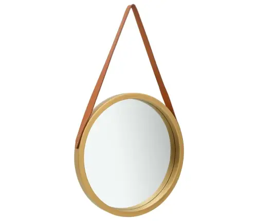 Seinapeegel Rihmaga 40 cm Kuldne