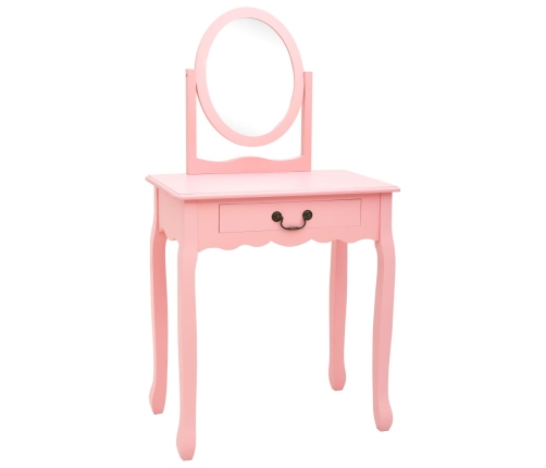 Kosmetinis Staliukas, Rožinis, 65X36X128cm Paulovnija Ir Mdf